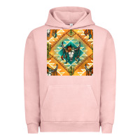 Pigment Salmon native american aztec seamless pattern Urban Hoodie - BundleAndBundleShop