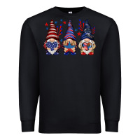 Black 4th Of July gnomies with stars Premium Sweatshirt - HowdyJamesFarm