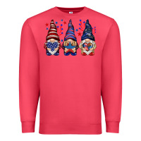 Cardinal 4th Of July gnomies with stars Premium Sweatshirt - HowdyJamesFarm