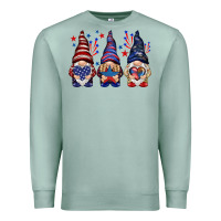 Seafoam 4th Of July gnomies with stars Premium Sweatshirt - HowdyJamesFarm
