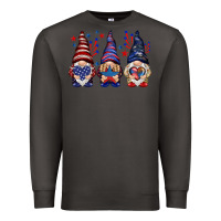Smoke 4th Of July gnomies with stars Premium Sweatshirt - HowdyJamesFarm