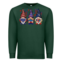 Sports Green 4th Of July gnomies with stars Premium Sweatshirt - HowdyJamesFarm