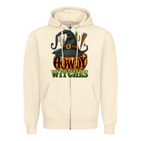 Sandshell Howdy witches Zipper Hoodie - NancyCooperArtShop