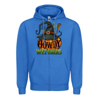 True Royal Howdy witches Zipper Hoodie - NancyCooperArtShop