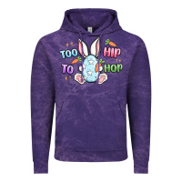 Cloud Purple too hip to hop easter Vintage Hoodie - MaliasSmallBusiness