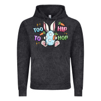 Vintage Black too hip to hop easter Vintage Hoodie - MaliasSmallBusiness