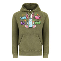 Vintage Olive too hip to hop easter Vintage Hoodie - MaliasSmallBusiness