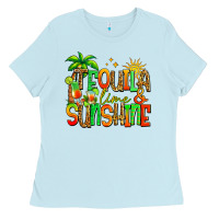 Baby Blue tequila lime and sunshine summer Ladies Tee - Jasminsmagicworld