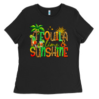 Black tequila lime and sunshine summer Ladies Tee - Jasminsmagicworld
