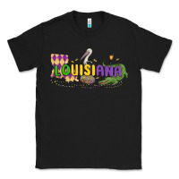 Black louisiana mardi gras Classic Tee - MaliasSmallBusiness