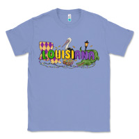 Colony Blue louisiana mardi gras Classic Tee - MaliasSmallBusiness