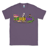 Lavender louisiana mardi gras Classic Tee - MaliasSmallBusiness