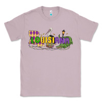 Lilac louisiana mardi gras Classic Tee - MaliasSmallBusiness