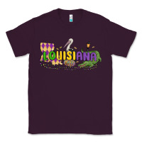 Plum louisiana mardi gras Classic Tee - MaliasSmallBusiness