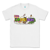 White louisiana mardi gras Classic Tee - MaliasSmallBusiness