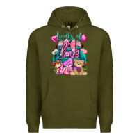 Army Green Loads of love truck Valentine's Day Premium Hoodie - HowdyJamesFarm