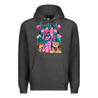 Charcoal Heather Loads of love truck Valentine's Day Premium Hoodie - HowdyJamesFarm