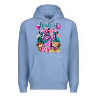 Colony Blue Loads of love truck Valentine's Day Premium Hoodie - HowdyJamesFarm