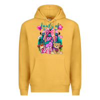 Mustard Loads of love truck Valentine's Day Premium Hoodie - HowdyJamesFarm