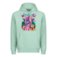 Seafoam Loads of love truck Valentine's Day Premium Hoodie - HowdyJamesFarm