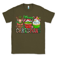 Army Green Merry Christmas Classic Tee - CowhideDigitalArt