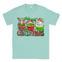 Seafoam Merry Christmas Classic Tee - CowhideDigitalArt