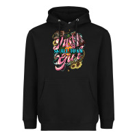 Black Just a small town girl Heavyweight Hoodie - HowdyJamesFarm