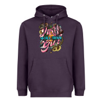 Plum Just a small town girl Heavyweight Hoodie - HowdyJamesFarm