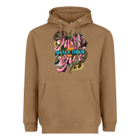 Toasted Coconut Just a small town girl Heavyweight Hoodie - HowdyJamesFarm