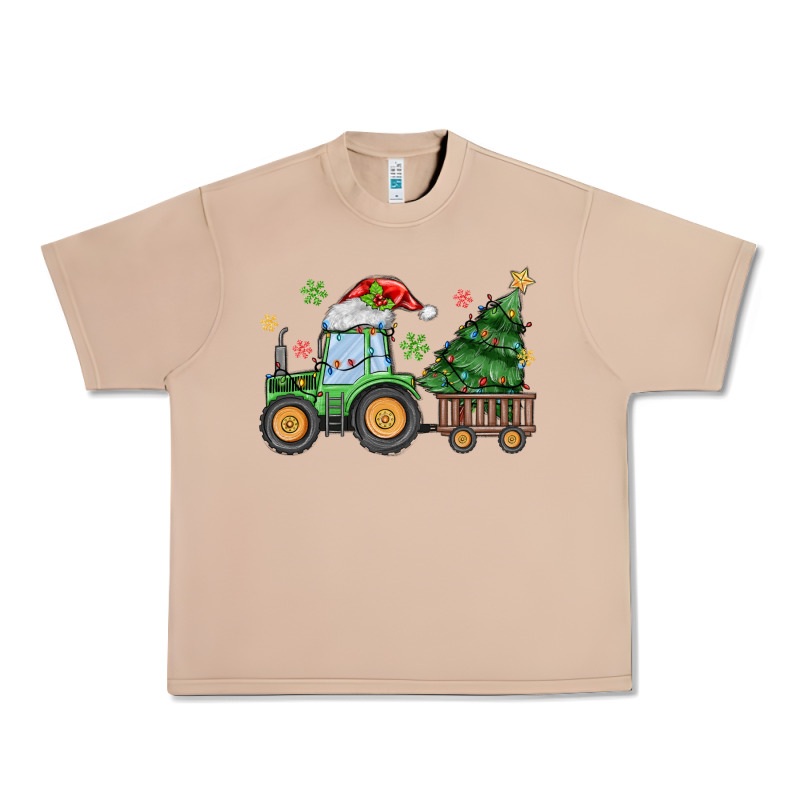 Christmas Tractor Urban Heavy Tee by MaliasSmallBusiness | Teevron
