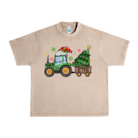 French Oak christmas tractor Urban Heavy Tee - MaliasSmallBusiness