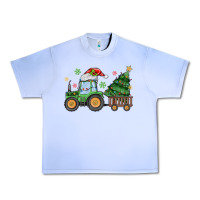 Grape Ice christmas tractor Urban Heavy Tee - MaliasSmallBusiness