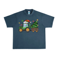 Midnight Navy christmas tractor Urban Heavy Tee - MaliasSmallBusiness
