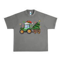 Tornado christmas tractor Urban Heavy Tee - MaliasSmallBusiness