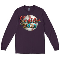 Plum baseball senior 2023 Long Sleeve Tee - BundleAndBundleShop