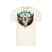 Vintage Arctic wallen with bull skull Vintage Tee - NancyCooperArtShop