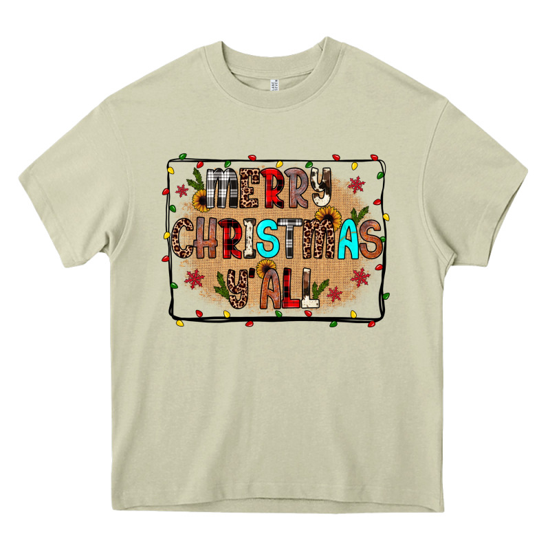 Merry Christmas Y'all Heavy Core Tee by JahusDesignShop | Teevron