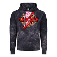 Cloud Black teacher lightning bolt valentines day Vintage Hoodie - MaliasSmallBusiness