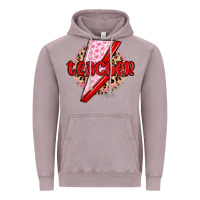 Vintage Zinc teacher lightning bolt valentines day Vintage Hoodie - MaliasSmallBusiness