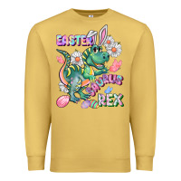 Antique Gold Easter Saurus Rex Easter Day Premium Sweatshirt - CowGirlArtShop
