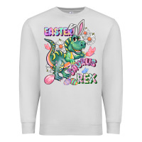 Dove Grey Easter Saurus Rex Easter Day Premium Sweatshirt - CowGirlArtShop
