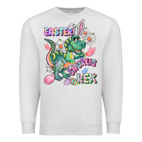Oatmeal Heather Easter Saurus Rex Easter Day Premium Sweatshirt - CowGirlArtShop