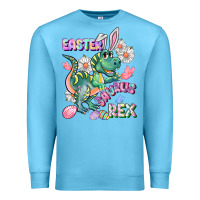 Ocean Blue Easter Saurus Rex Easter Day Premium Sweatshirt - CowGirlArtShop