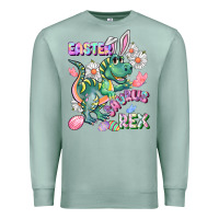 Seafoam Easter Saurus Rex Easter Day Premium Sweatshirt - CowGirlArtShop