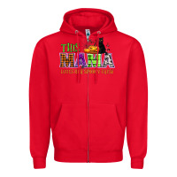 Red This mama loves her spooky crew Zipper Hoodie - NancyCooperArtShop