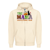 Sandshell This mama loves her spooky crew Zipper Hoodie - NancyCooperArtShop