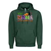 This Mama Loves Her Spooky Crew Zipper Hoodie | Teevron