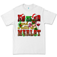 White ho ho ho and a bottle of merlot Premium Tee - AdoDesignShop