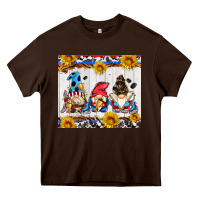 Chocolate Brown hockey gnomes Heavy Core Tee - AdoDesignShop