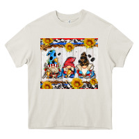 Cream hockey gnomes Heavy Core Tee - AdoDesignShop